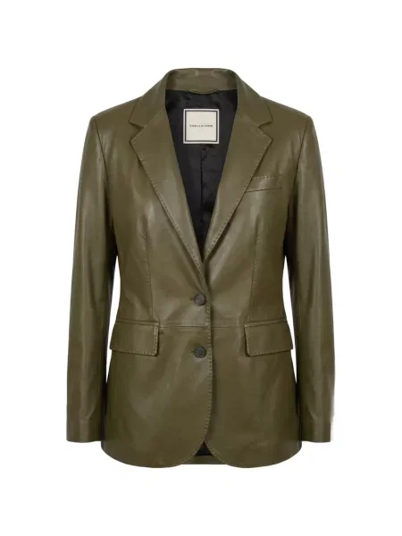 Sacou Tagliatore din piele verde