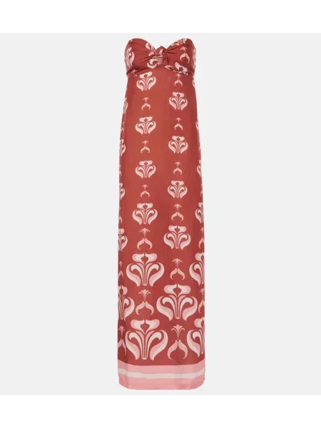 Rochie maxi Adriana Degreas de costum roz