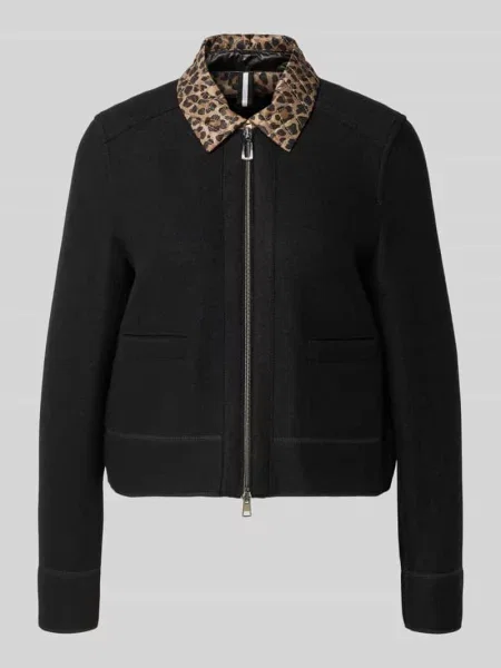 Żakiet z zamkiem błyskawicznym Marc Cain czarna