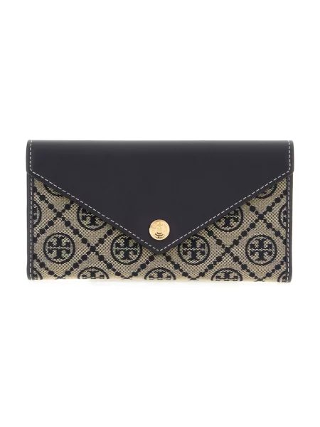 Portfel Tory Burch niebieski