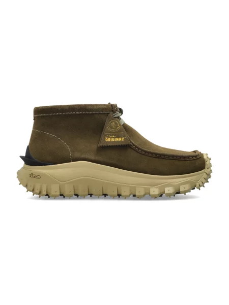 Botki Moncler zamszowe zielone