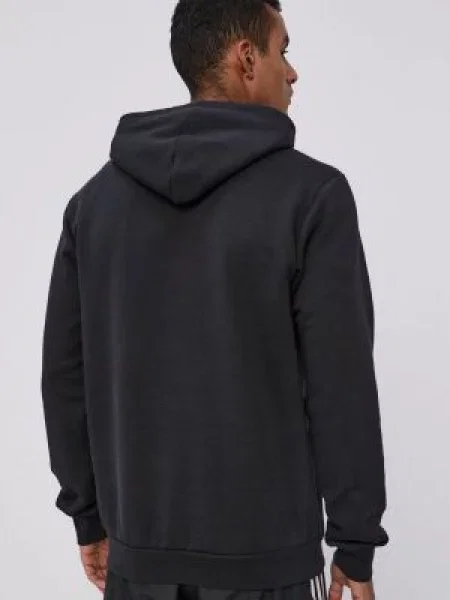 Hanorac din fleece Adidas din fleece negru