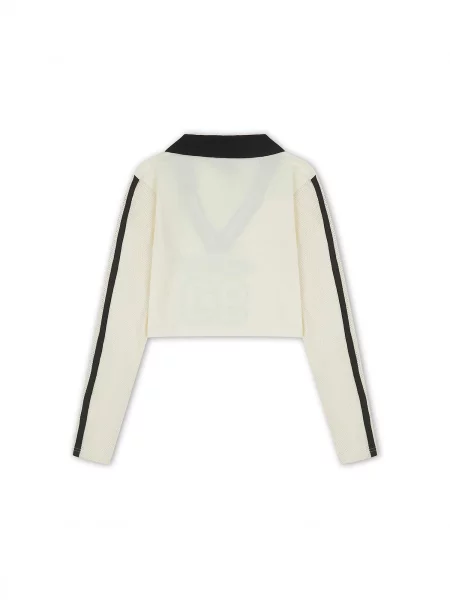 Tricou Airtex ecru negru