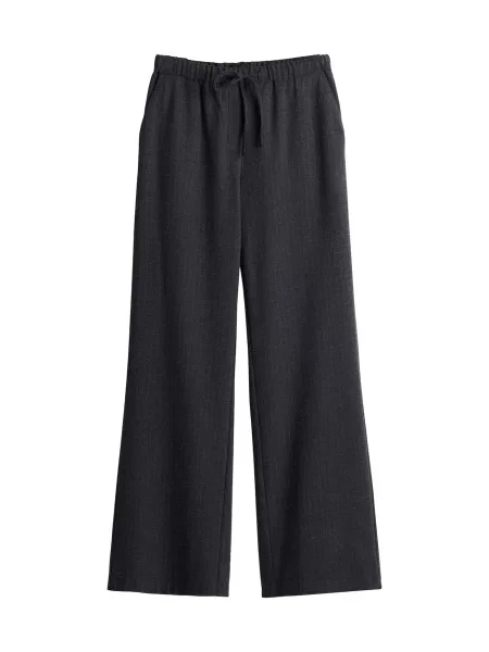 OPUS Pantaloni Melane gri metalic alb
