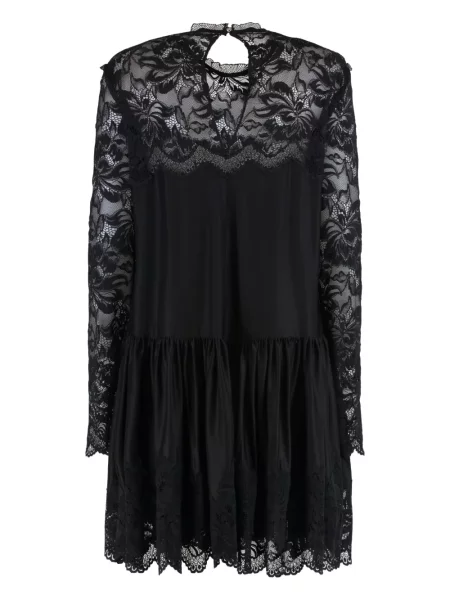 Rochie Rabanne cu model floral din dantelă de costum negru