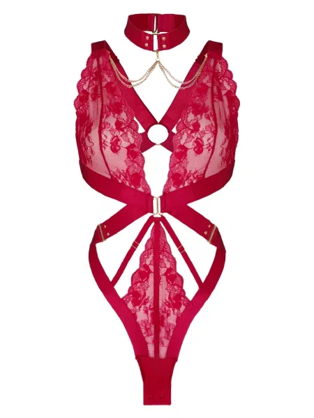 Hunkemöller Body Colette închis roz