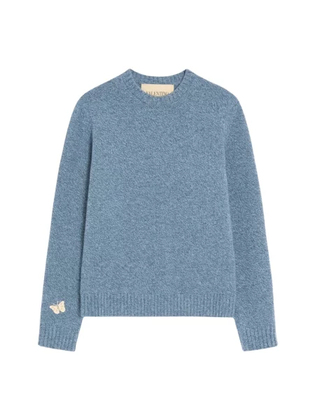 Sweter Valentino wełniany niebieski