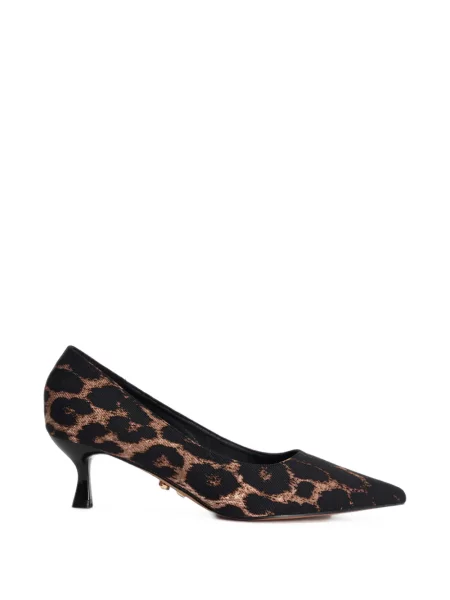 Pantofi cu toc Twenty Fourhaitch cu imagine cu model leopard negru
