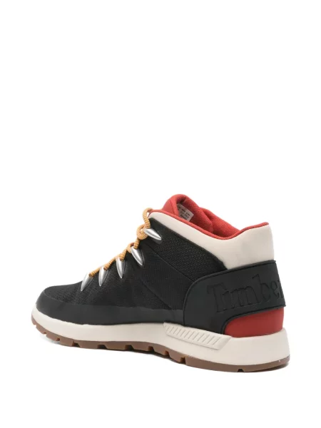 Botine Timberland cu șireturi din dantelă negru
