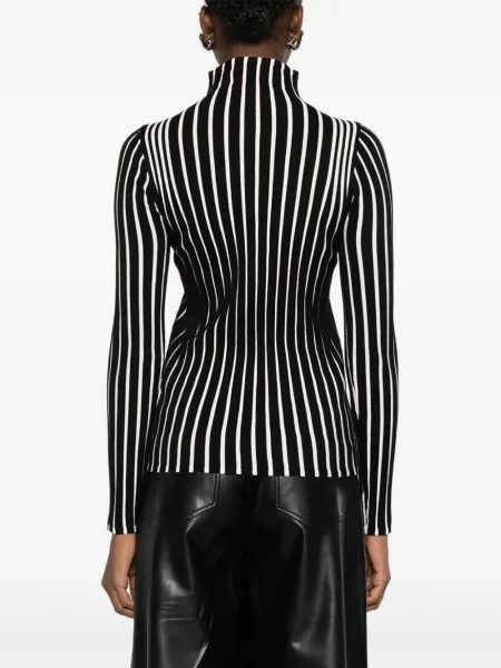 Top Twinset cu dungi negru