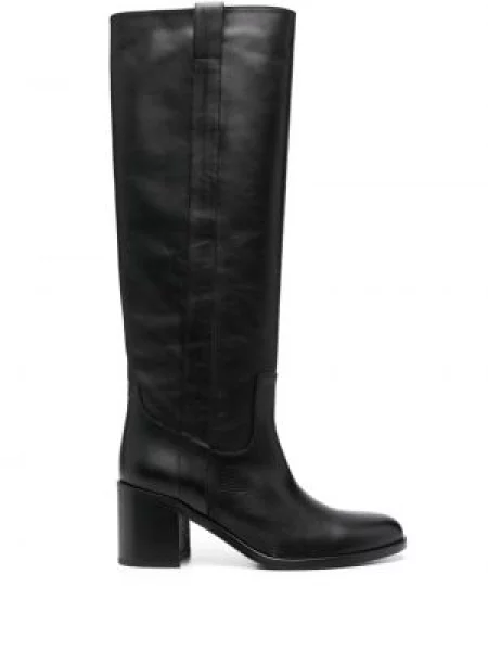 Botine Via Roma 15 din piele negru