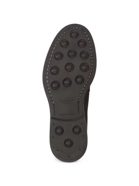 Pantofi derby Doucal's din piele de căprioară maro