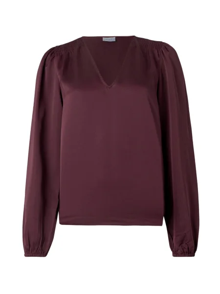VILA Bluză VIEllette vin roșu