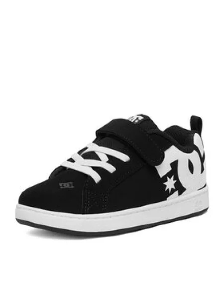 DC Shoes Sneakersy EO-COURT GRAFFIK ELASTIC TODDLER čierna