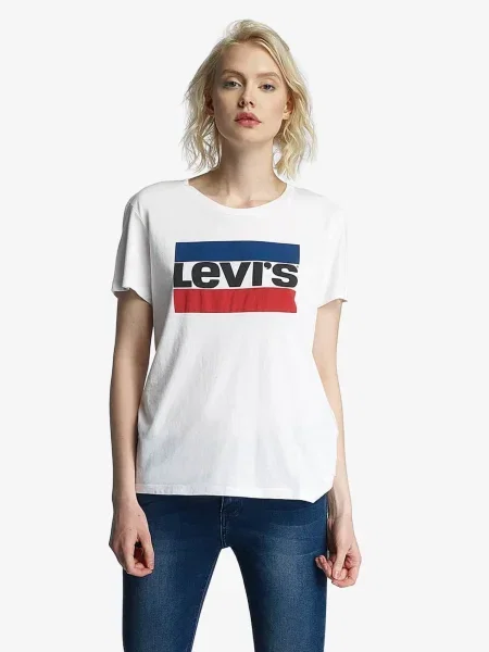 LEVI'S ® Tricou The Perfect Tee albastru / roșu alb