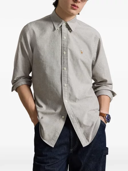 Șosete Polo Ralph Lauren cu broderie în carouri de flanelă verde