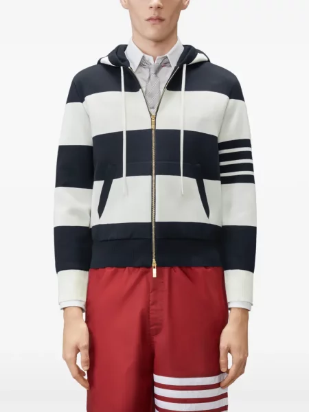 Hanorac cu glugă Thom Browne albastru