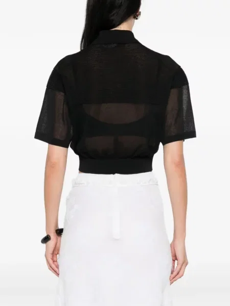 Polo Cfcl prążkowane czarne