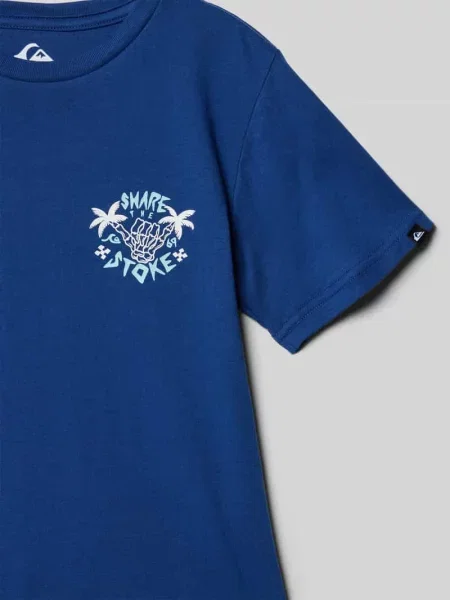 T-shirt z okrągłym dekoltem Quiksilver granatowa