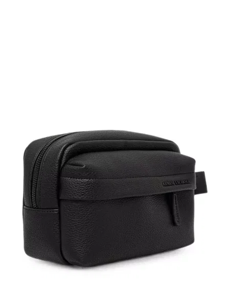 Geantă Armani Exchange cu autograf negru