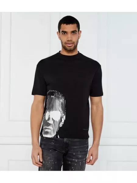 Karl Lagerfeld Tricou | Oversize fit negru