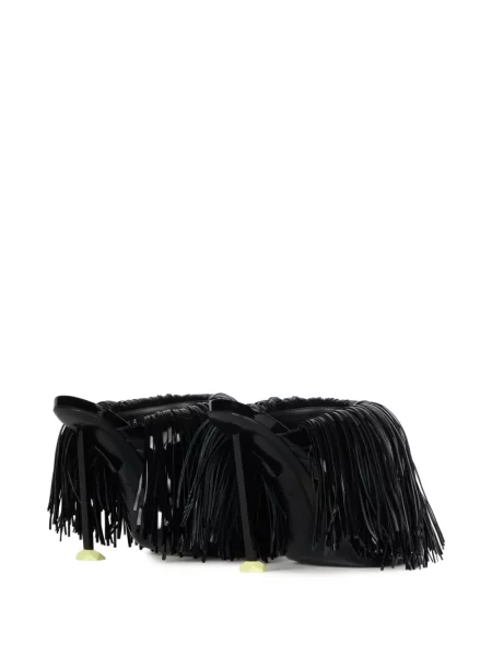 Papuci tip mules Givenchy din piele de lac negru