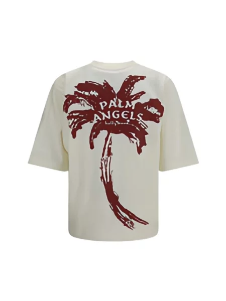 Koszulka Palm Angels klasyczna z logo biała