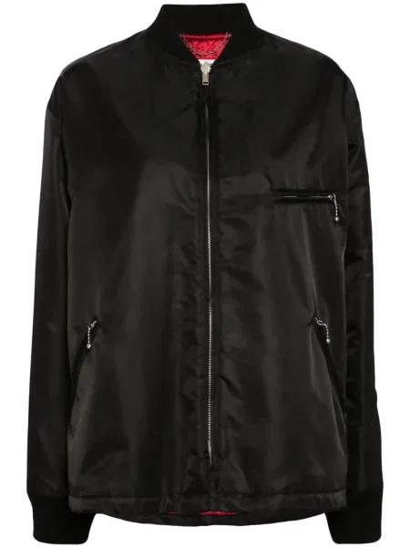 Geacă bomber Mm6 Maison Margiela cu autograf negru