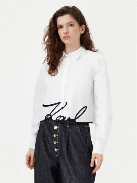 KARL LAGERFELD Cămașă alb