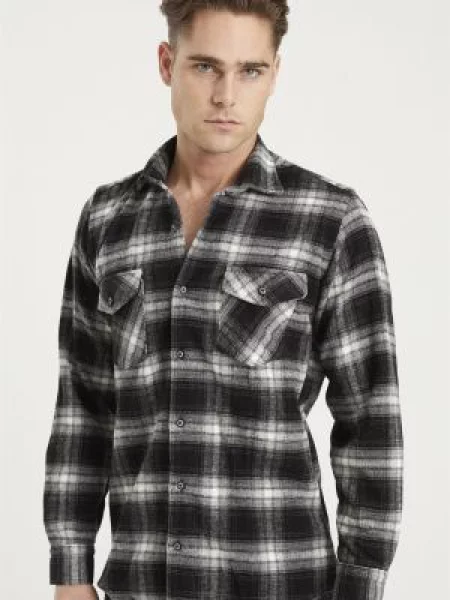 Cămașă în carouri Dewberry negru