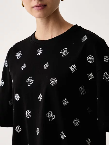 Guess T-shirt AMALIA czarna