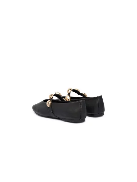 Baleríny Steve Madden Poppin Flat čierna
