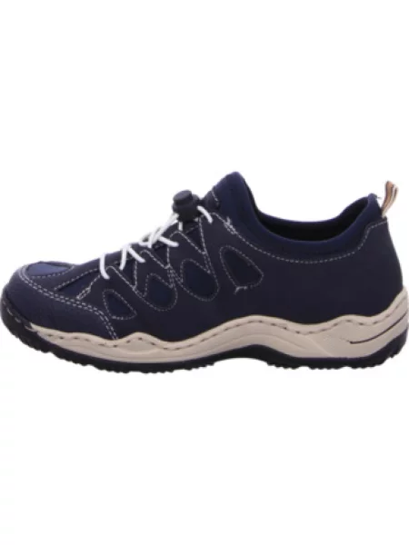 Sneakersy Rieker wsuwane niebieskie