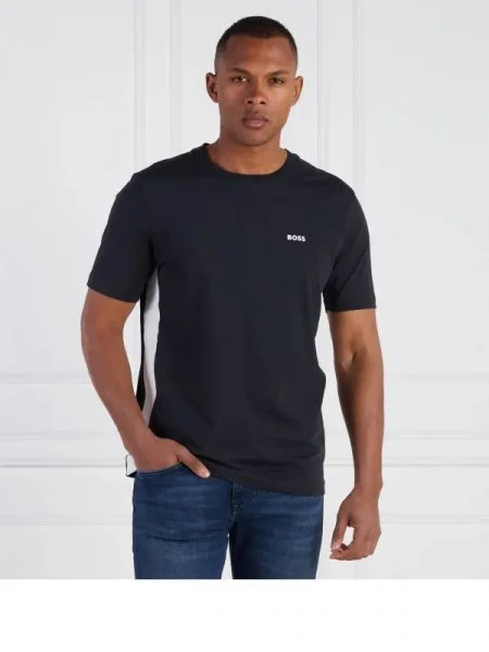 BOSS GREEN Póló Tee Tape | Custom fit kék