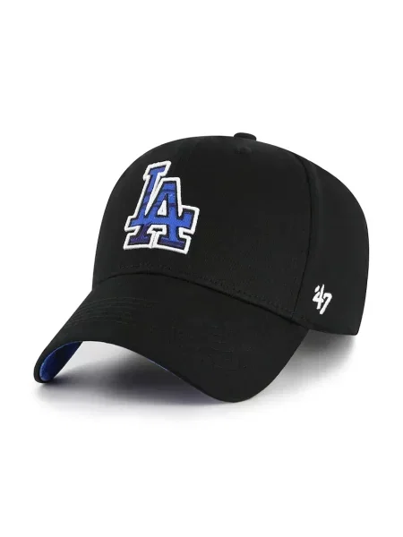 Шапка с козирка 47 brand MLB LA Dodgers с апликация черно
