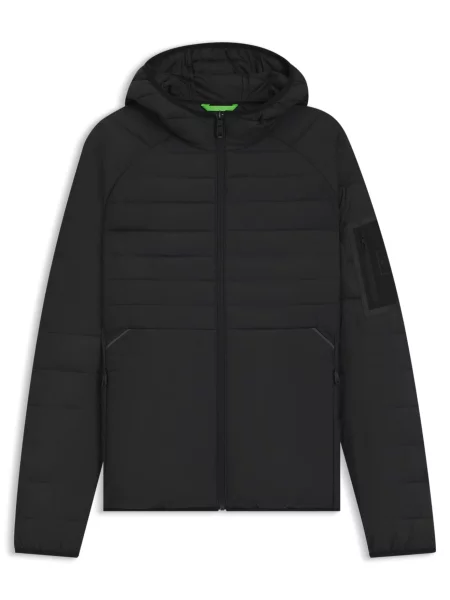 BOSS Green krátka bunda pánska OW_Urbanex JT HD čierna