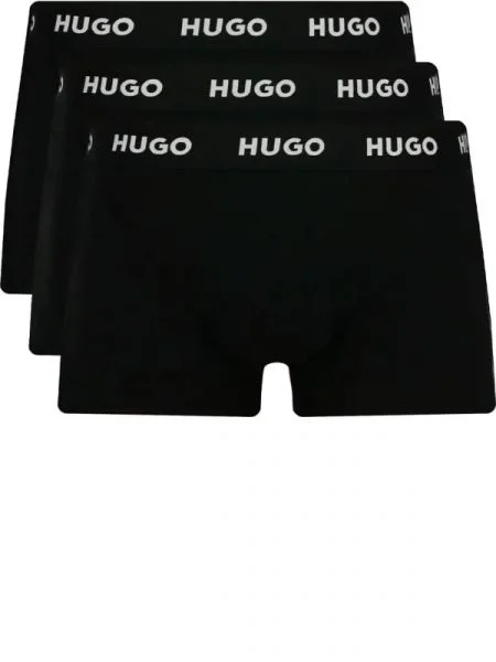 Hugo 3 db-os boxeralsó szett TRUNK TRIPLET PACK fekete