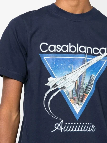 Μπλούζα Casablanca με σχέδιο μπλε