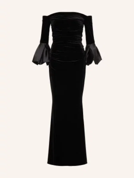 Talbot Runhof Večerní Šaty black černé