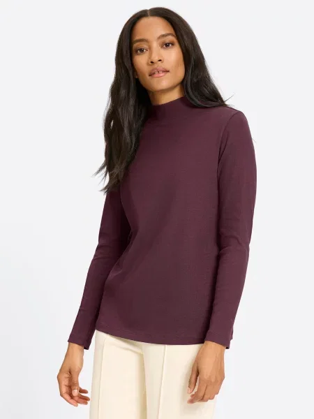 Heine Tricou burgundy roșu