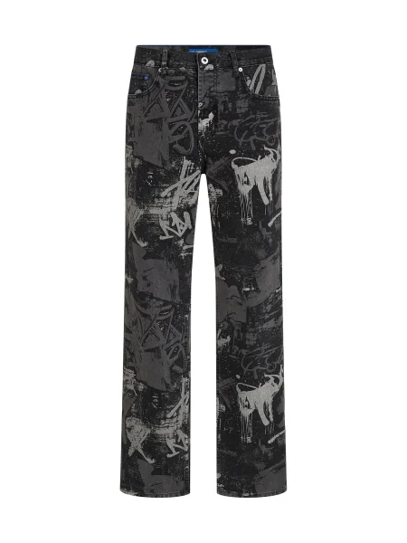 KARL LAGERFELD JEANS Kavbojke siva / svetlo siva črna