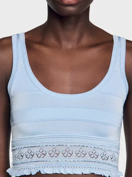 Топ Sandro синій