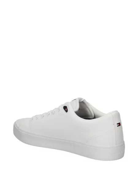 Sneakers Tommy Hilfiger με κορδόνια με δαντέλα λευκό
