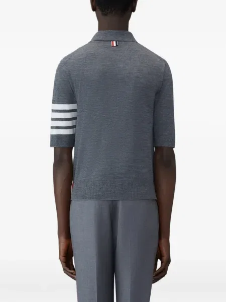 Polo Thom Browne cu dungi gri