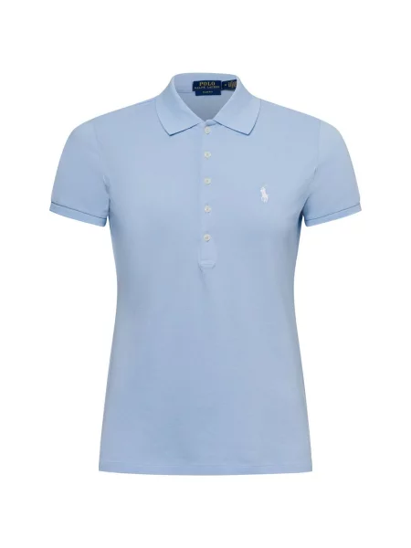 Polo Ralph Lauren Koszulki Kobieta S Koszulka polo z bawełny typu pika niebieski