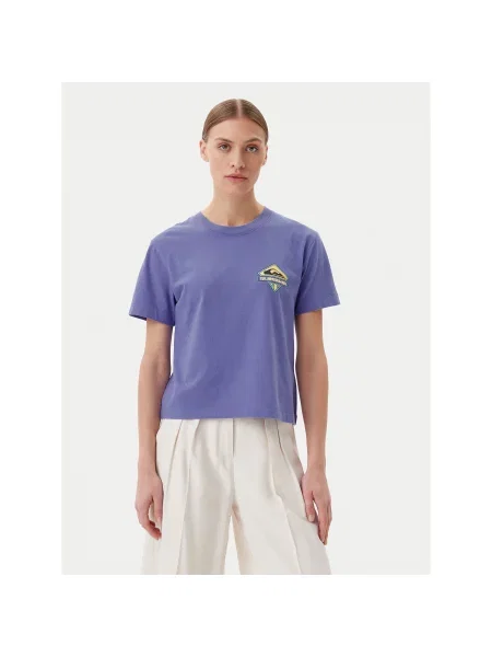 Quiksilver Marškinėliai Relaxed Fit violetinė