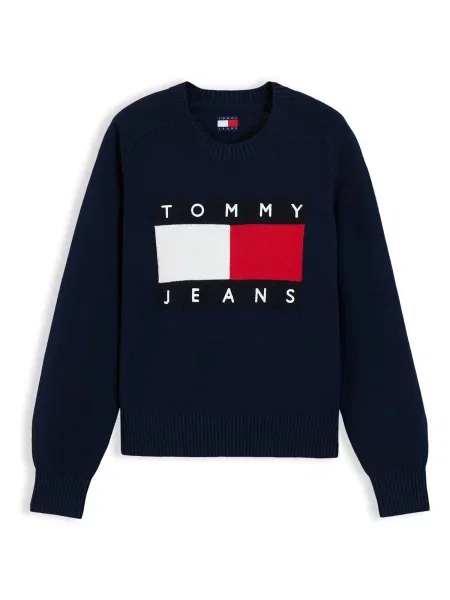 Sveter Tommy Jeans modrá