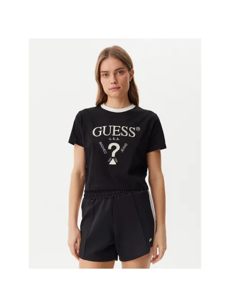 Guess Футболка Regular Fit чорний