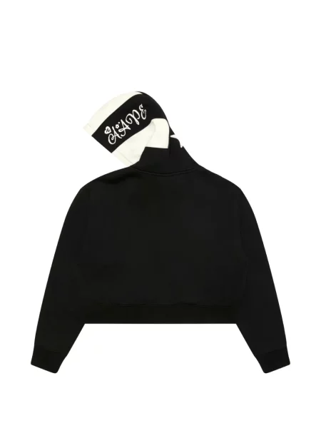 Суичър с качулка Aape By *a Bathing Ape® бродиран на цветя черно