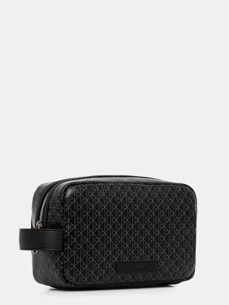 Pungă cosmetică Calvin Klein negru
